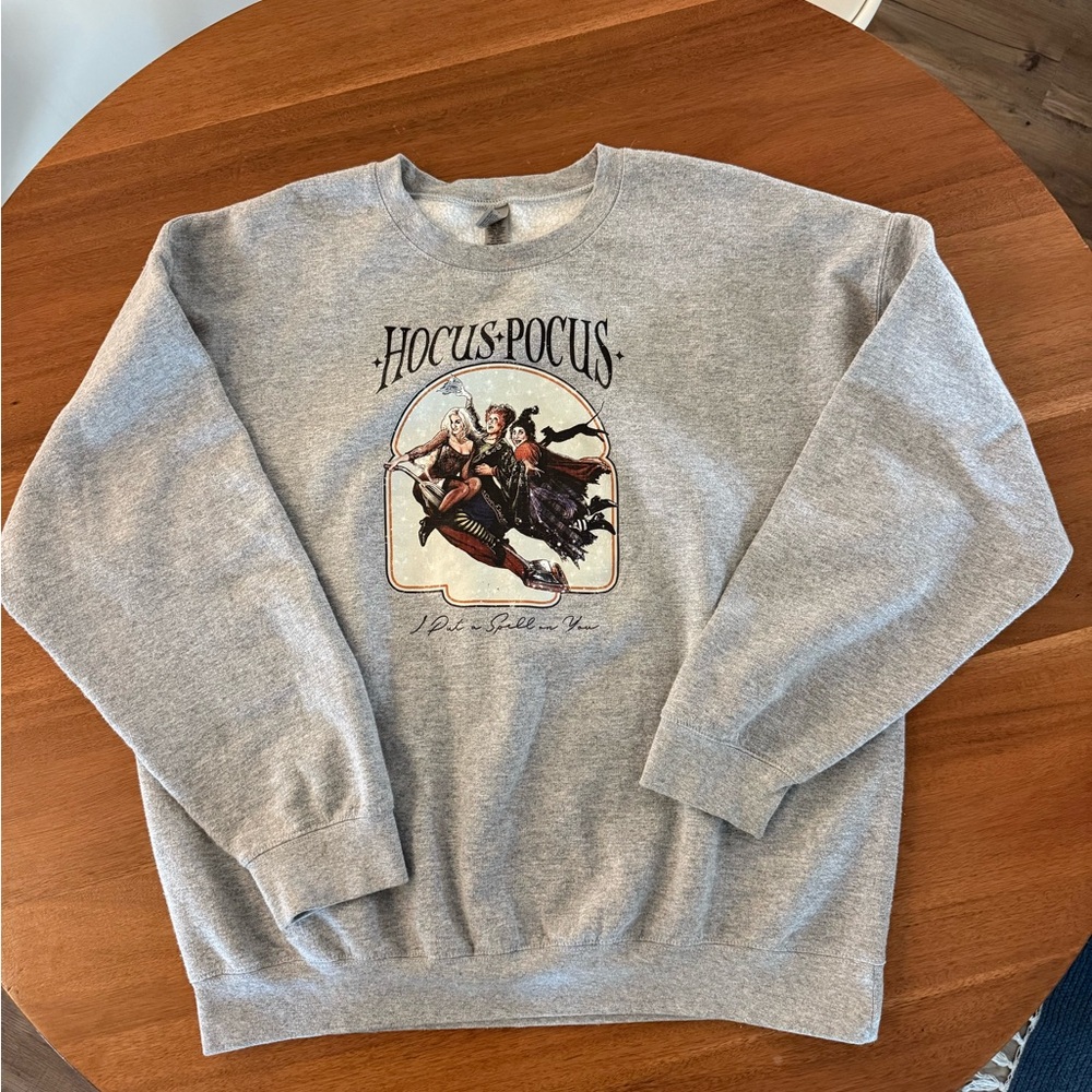Gray Hocus Pocus Graphic Sweater